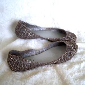 Victoria Adames Paris Silver Sparkle Ballet Flat 8